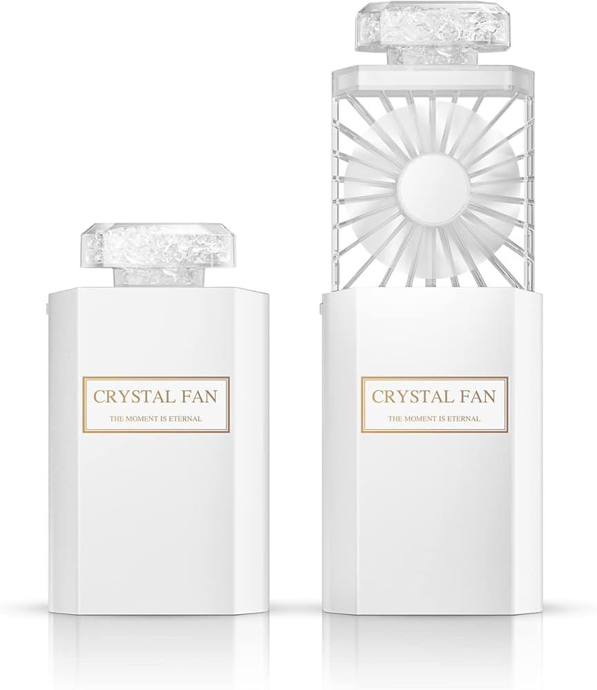 LIGHTDESIRE Handheld Fan with Crystal Stones, Mini Personal Fan Quiet Retractable, Cooling Portab... | Amazon (US)