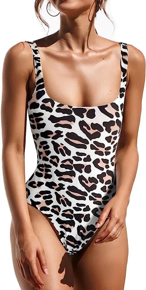 Women's One Piece Tummy Control U Neck Backless Swimsuits Bathing Suit Swimwear Beachwear | Amazon (US)