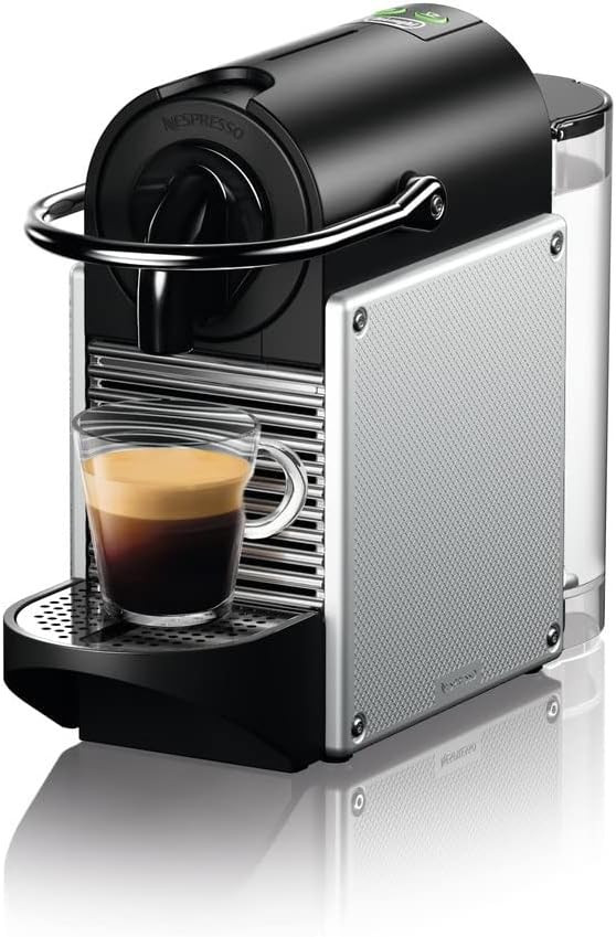 Nespresso Pixie Espresso Machine by De'Longhi, 1100ml, Aluminum,Silver | Amazon (US)