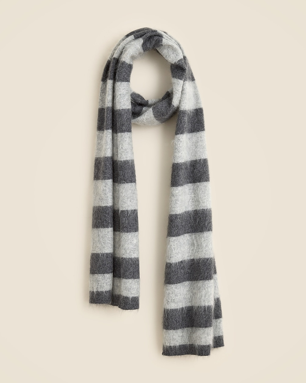 Brushed cashmere scarf in stripe | J. Crew US