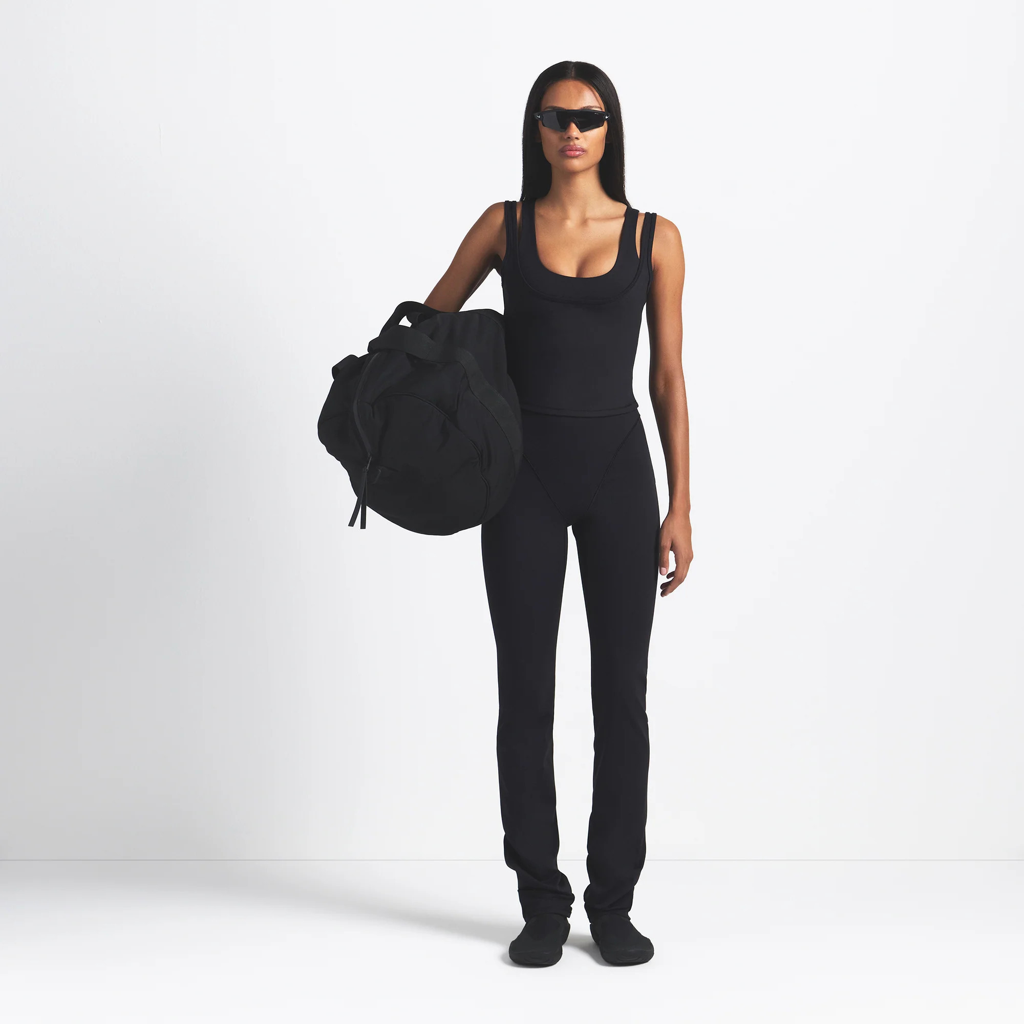 SKIMS Double Strap Scoop Tank Top | Black | Medium | NikeSKIMS Matte | SKIMS (US)
