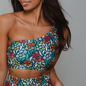 Costa Floral Icon Swim Crop | Albion Fit