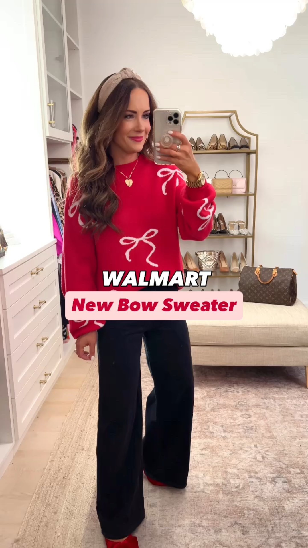 Wearing size S in sweater and trouser jeans run tts 