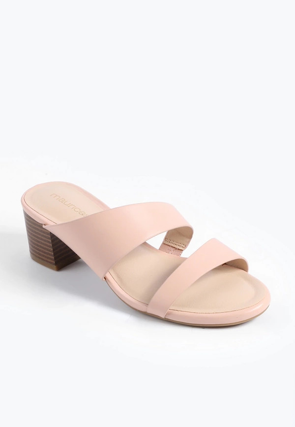 SuperCush Slip On Block Heel Sandals | Maurices