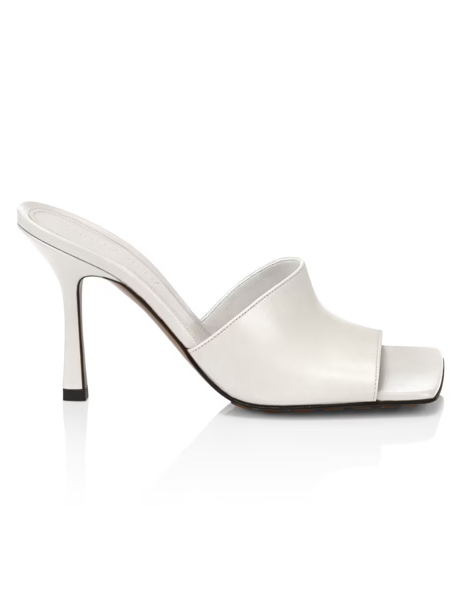 Stretch Leather Mules | Saks Fifth Avenue