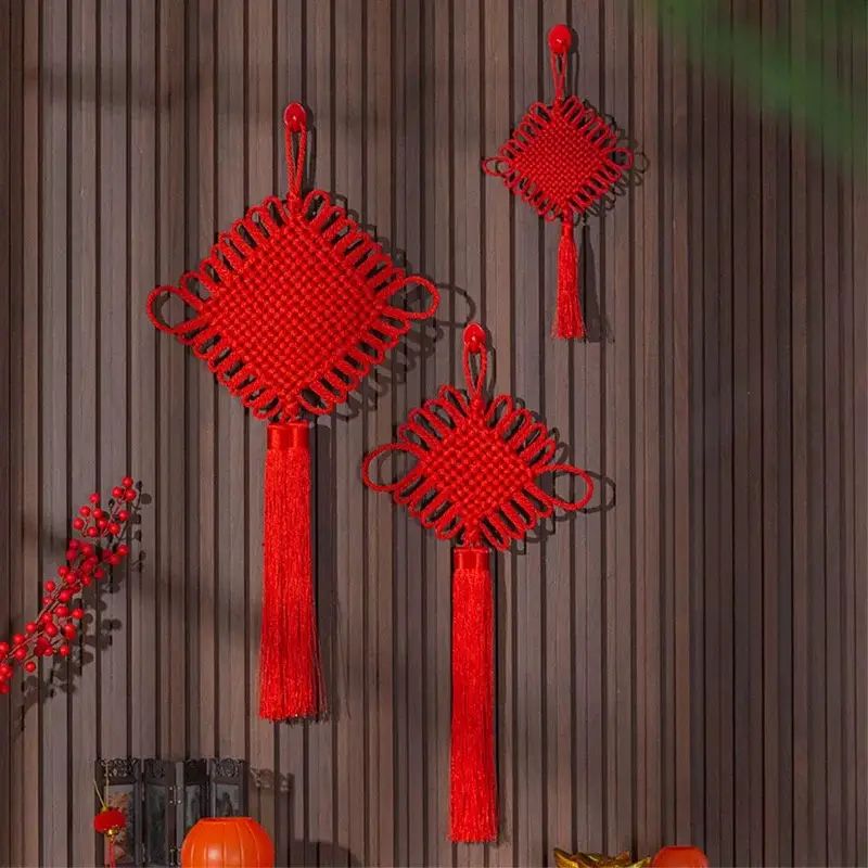 1pc Weaving Velvet Chinese Knot Decoration Pendant, Festive Entrance Hand-woven Chinese Knot, Tra... | Temu Affiliate Program