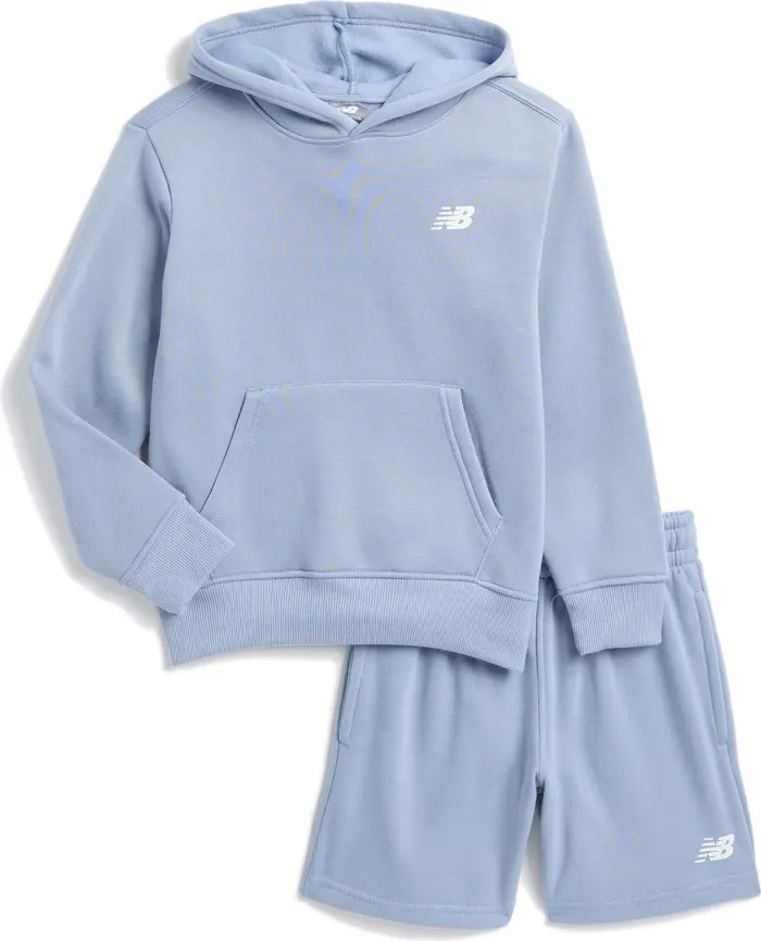 New Balance Kids' Fleece Hoodie & Sweatshorts Set | Nordstromrack | Nordstrom Rack