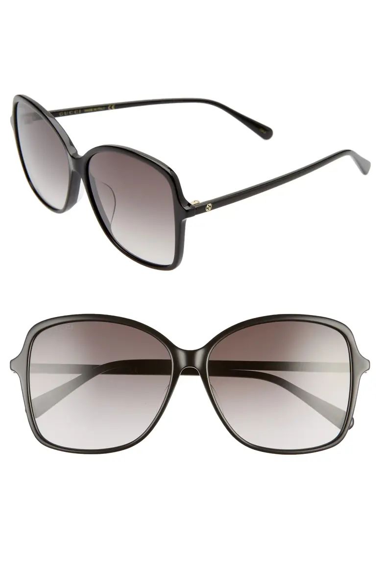 Gucci 60mm Rectangular Sunglasses | Nordstrom | Nordstrom