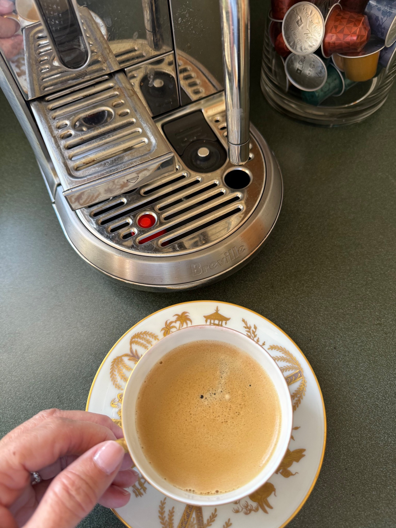 The best morning ritual… so glad I purchased this fabulous machine for our anniversary 5 years ago! ! Perfect for a morning espresso, espresso drinks like cappuccino, latte or flat white, or a lungo pick me up in the afternoon! #espresso #goodmorning #lcmlifestyle 

#LTKdayinmylife #LTKmorningroutine #LTKHome