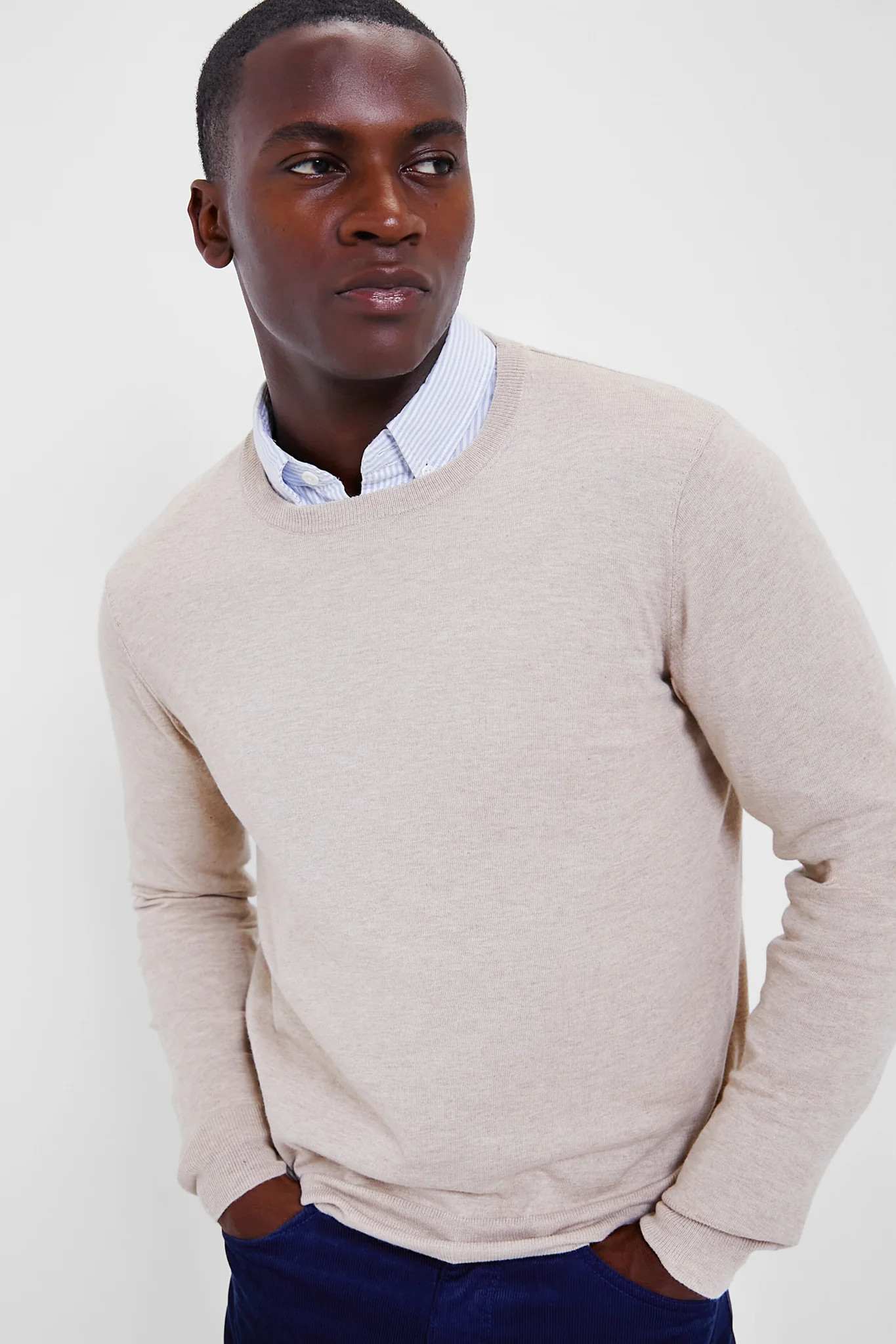 Soft Dune Heather Movement Crewneck Sweater | Tuckernuck (US)