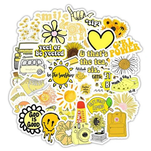 SHIYAO 50Pcs ins Style VSCO Stickers for Water Bottles, Laptop,Phone,Suitcase,Fridges | Walmart (US)