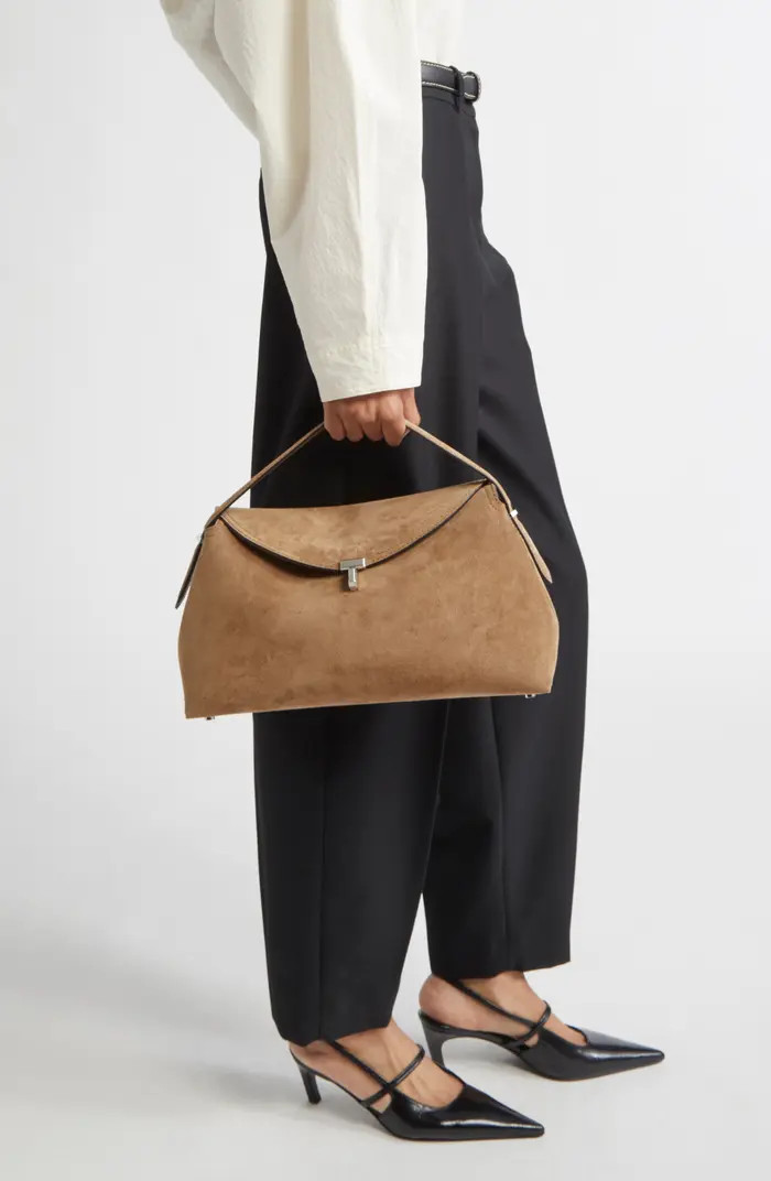 T-Lock Top Handle Leather Shoulder Bag | Nordstrom