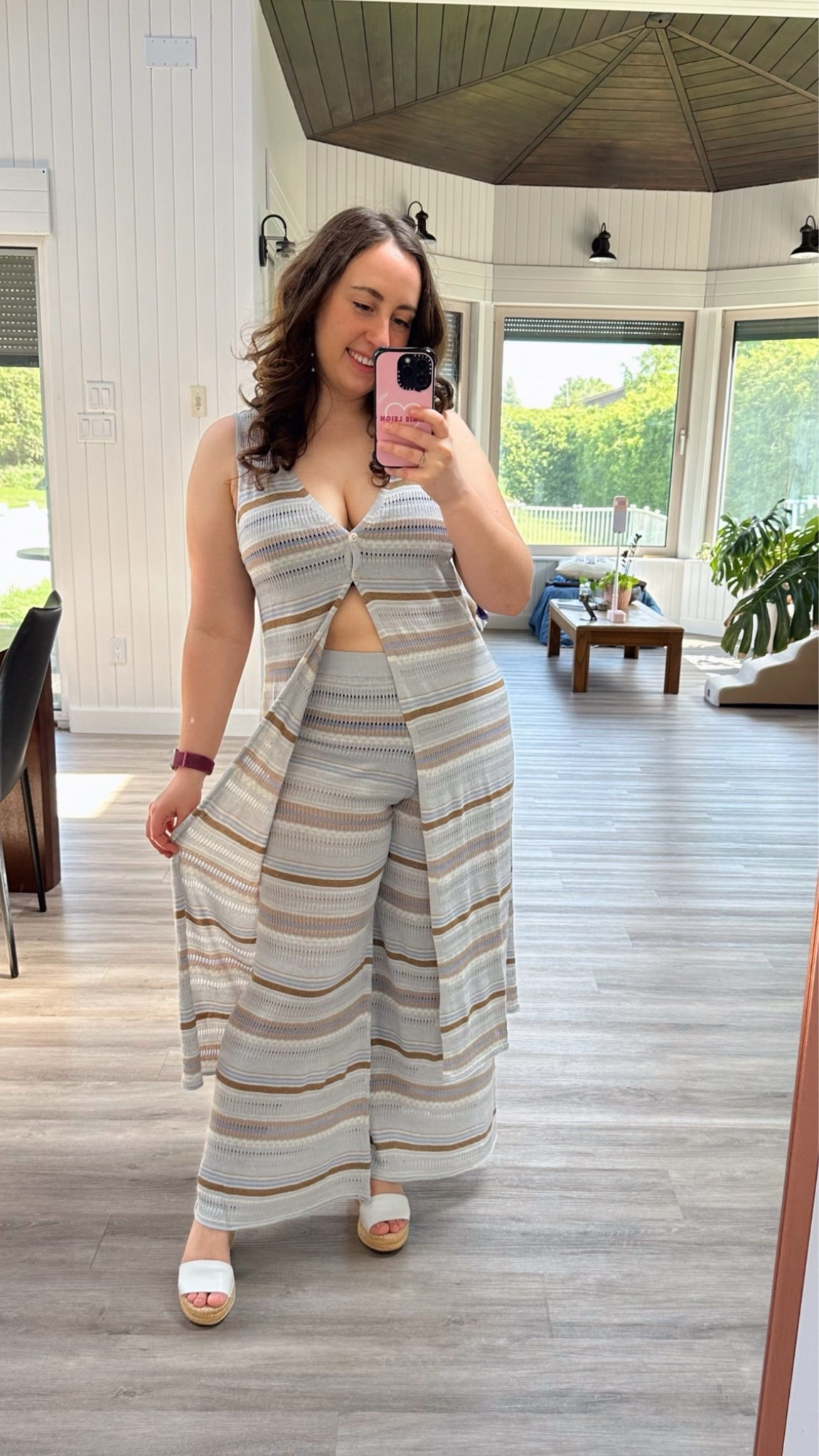 New @Aerie shimmer set is SO cute! I love a duster length sweater, and I thought this was so fun and unique for the summer!

#LTKsummer #LTKcanada #LTKpetite