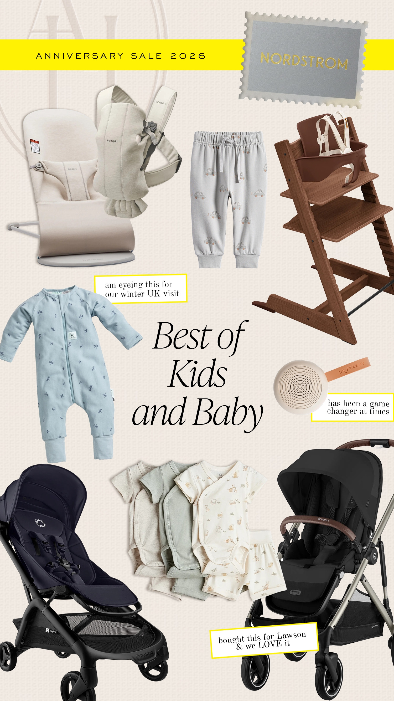 Nordstrom Anniversary best of kids and baby picks include strollers, an aesthetic highchair and the cutest wardrobe picks.  

 #LTKSaleAlert #LTKBaby