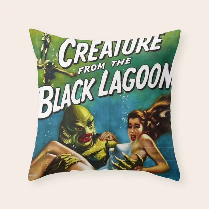 Vintage Creature from the Black Lagoon horror movie lobby theatrical poster card No. 2 green Thro... | Society6