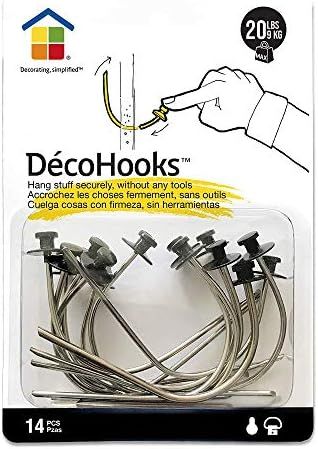 Under the Roof Decorating 100155 Picture Hangers, Small Head, Black, 14 Piece | Amazon (US)