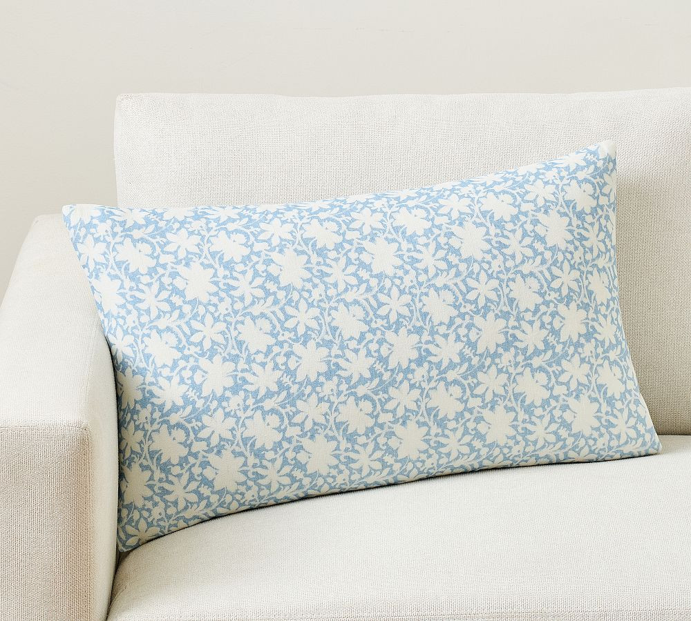 Sienna Printed Vine Lumbar Pillow Cover | Pottery Barn (US)
