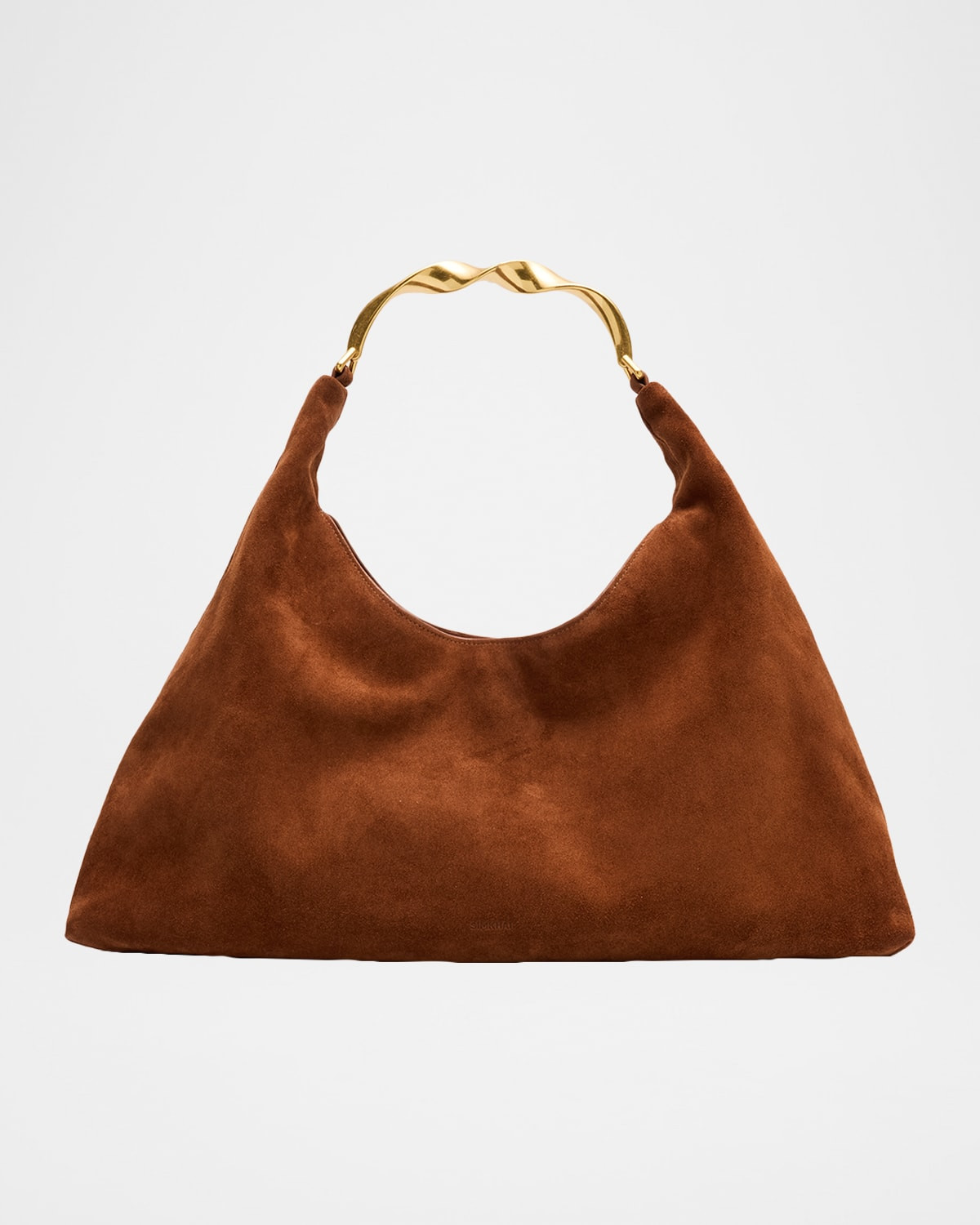 Nixi Suede Twist-Handle Hobo Bag | Neiman Marcus