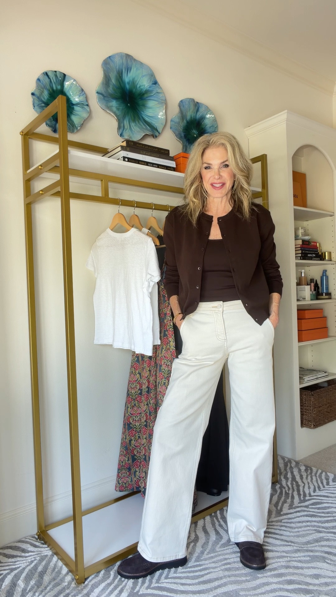 The perfect fall transition look with these chocolate brown loafers 
Sweater & cami - size S 
Shies and jeans fit TTS

#LTKgrwm #LTKOver40 #LTKootd