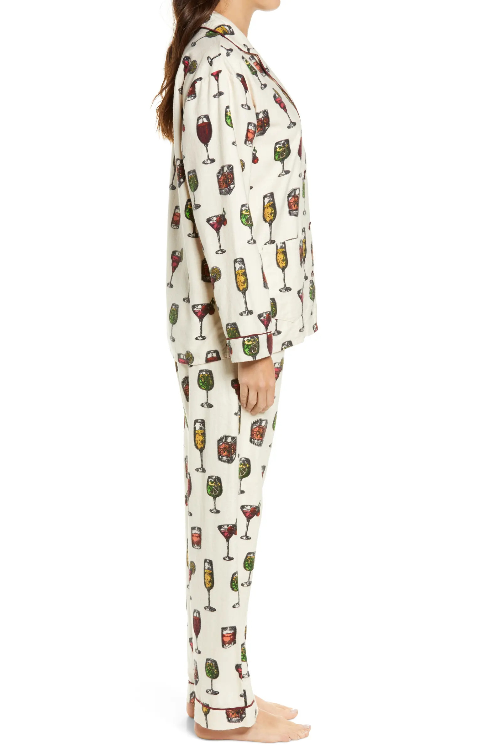 Flannel Pajamas with Headband | Nordstrom Rack