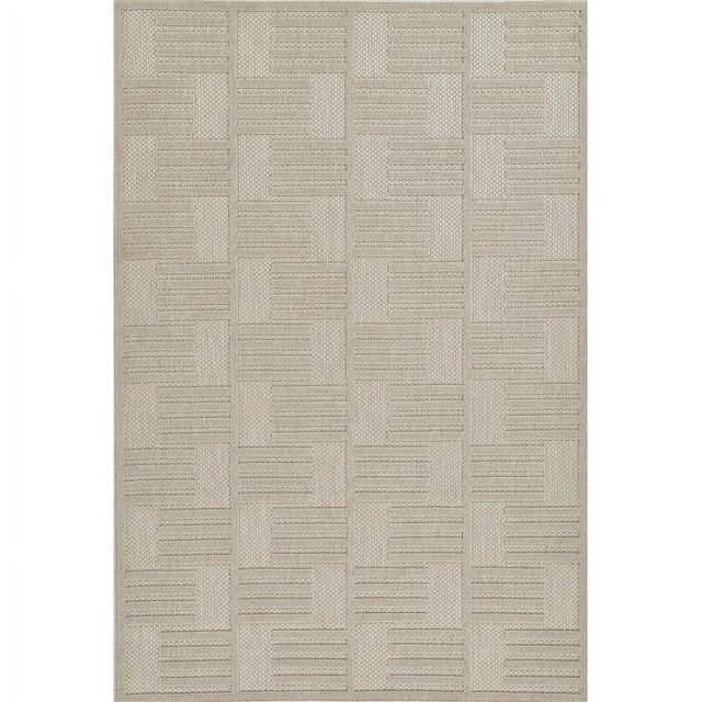 Momeni Vines Indoor Outdoor Beige Area Rug 5'3" X 7'6" | Walmart (US)