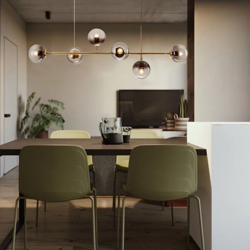 Merkiel 6 - Light Modern Linear Chandelier | Wayfair North America