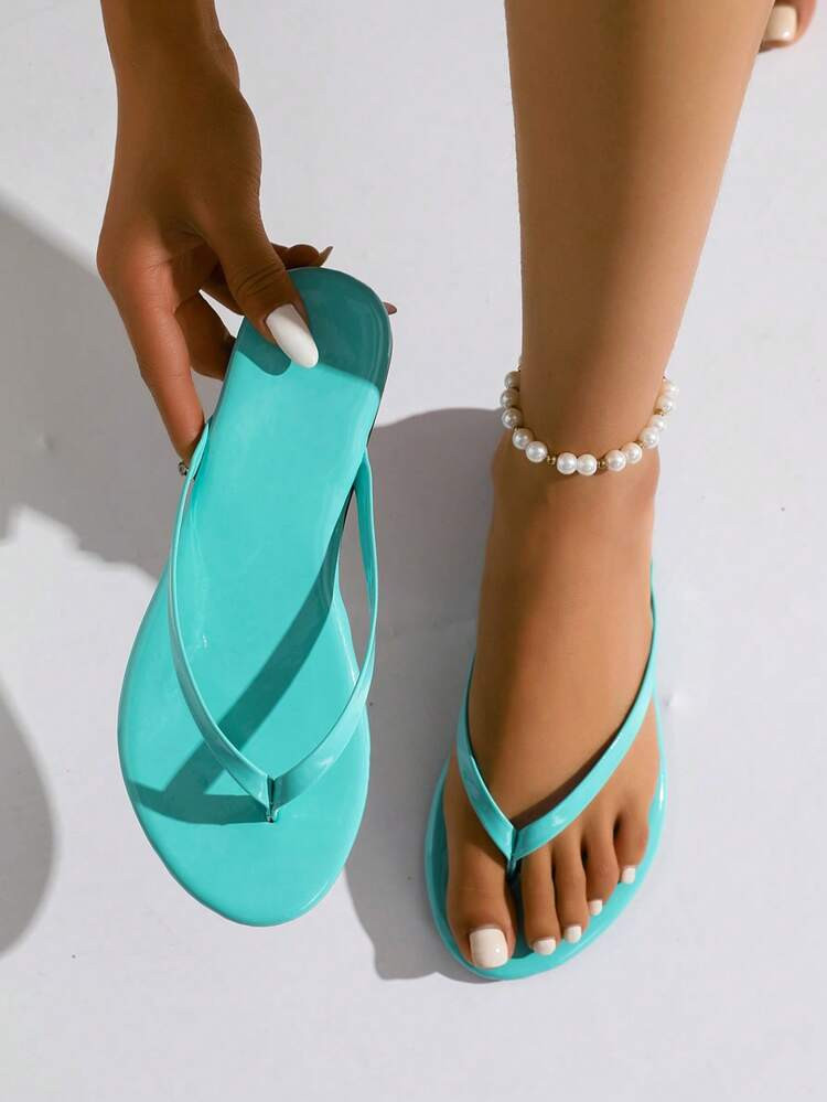 Women's Flat Thong Sandals, Summer Outdoor Slip-On Open Toe Braided Roman Sandals For Spring And ... | SHEIN