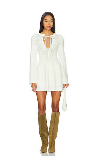Bali Old Flame Sweater Dress in Ivory | Revolve Clothing (Global)