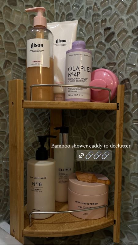 Bamboo shower caddy
Bathroom organization 
Bathroom products 
Amazon finds 
New apartment 
Bathroom decor 
Shower organization 


#LTKhome #LTKGiftGuide #LTKfindsunder50