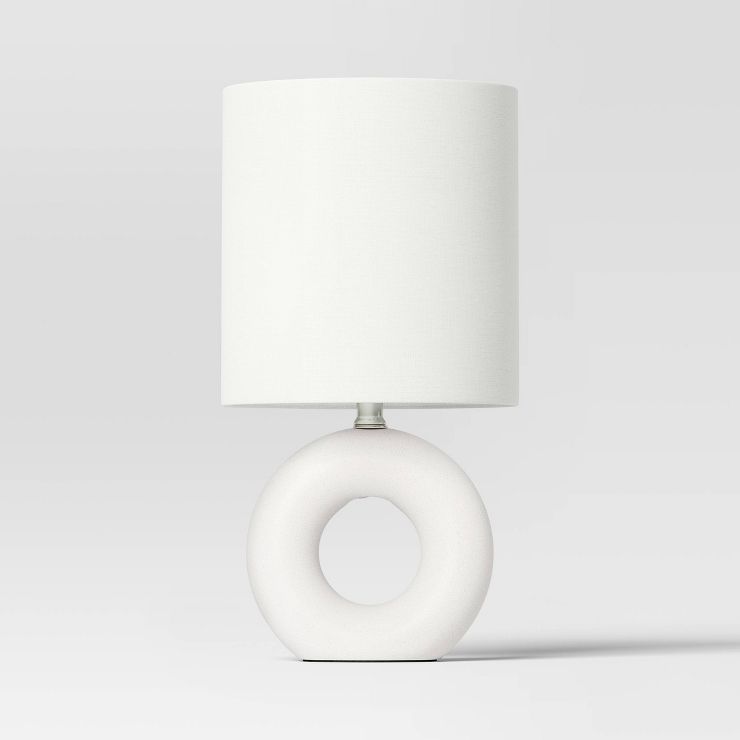 Abstract Ceramic Mini Table Lamp White - Threshold™ | Target