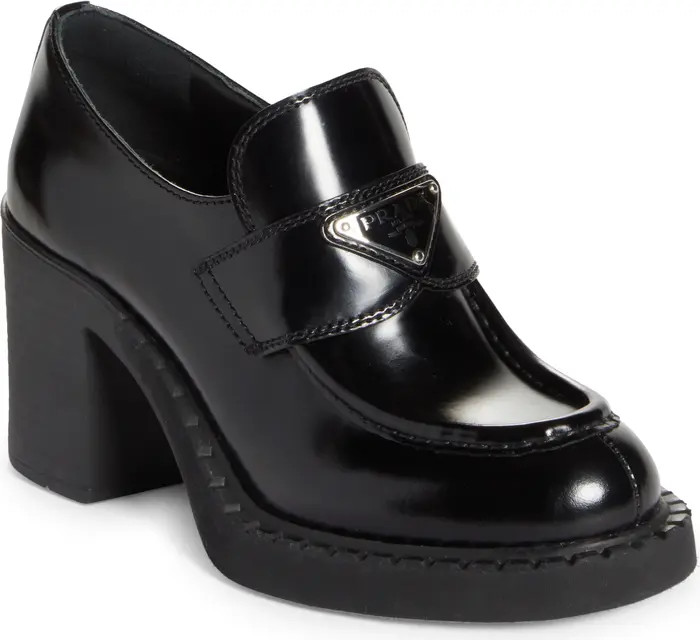 Prada Chocolate Platform Loafer (Women) | Nordstrom | Nordstrom