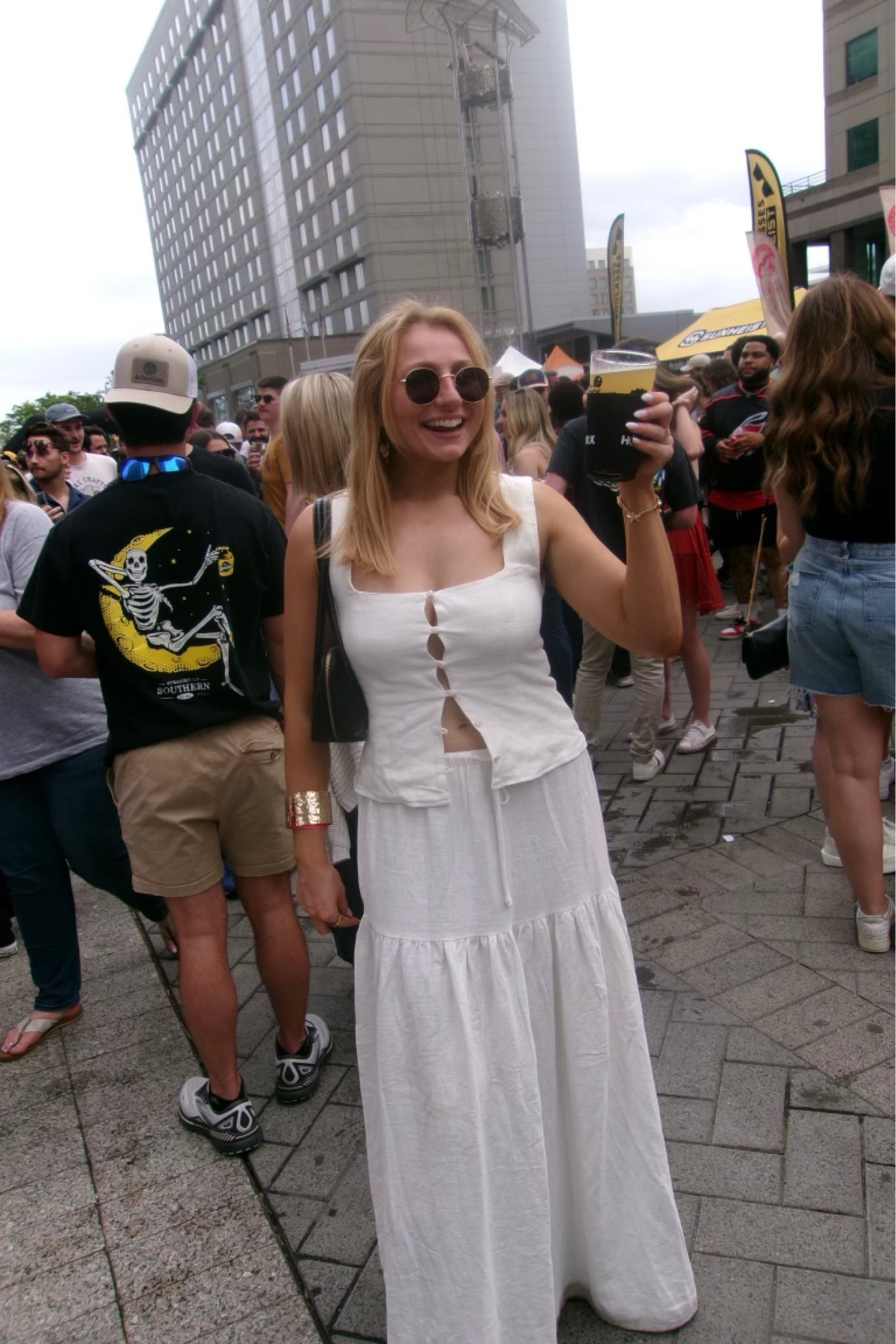 It’s officially summer, which means we gotta get all the white sets out and in rotation ASAP! 

My Sizing: 
Skirt - US 6
Top - US 8 (defs should’ve gotten a US 6, had to safety pin in the back!)
Boots - 8

My Measurements (April) :
Height = 5’6
Bust = 36.2 in
Natural Waist = 27 in
Low Waist = 35.5
Hips = 37in 
Super low waist / hips & full booty = 38.5 in
Weight: 139.3 (on a good day 😉)
Typically Wears = M/L (US 6/8/10)

#LTKSeasonal #LTKFestival #LTKparties