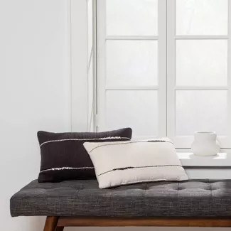 Embroidered Thin Line Lumbar Throw Pillow - Project 62™ | Target