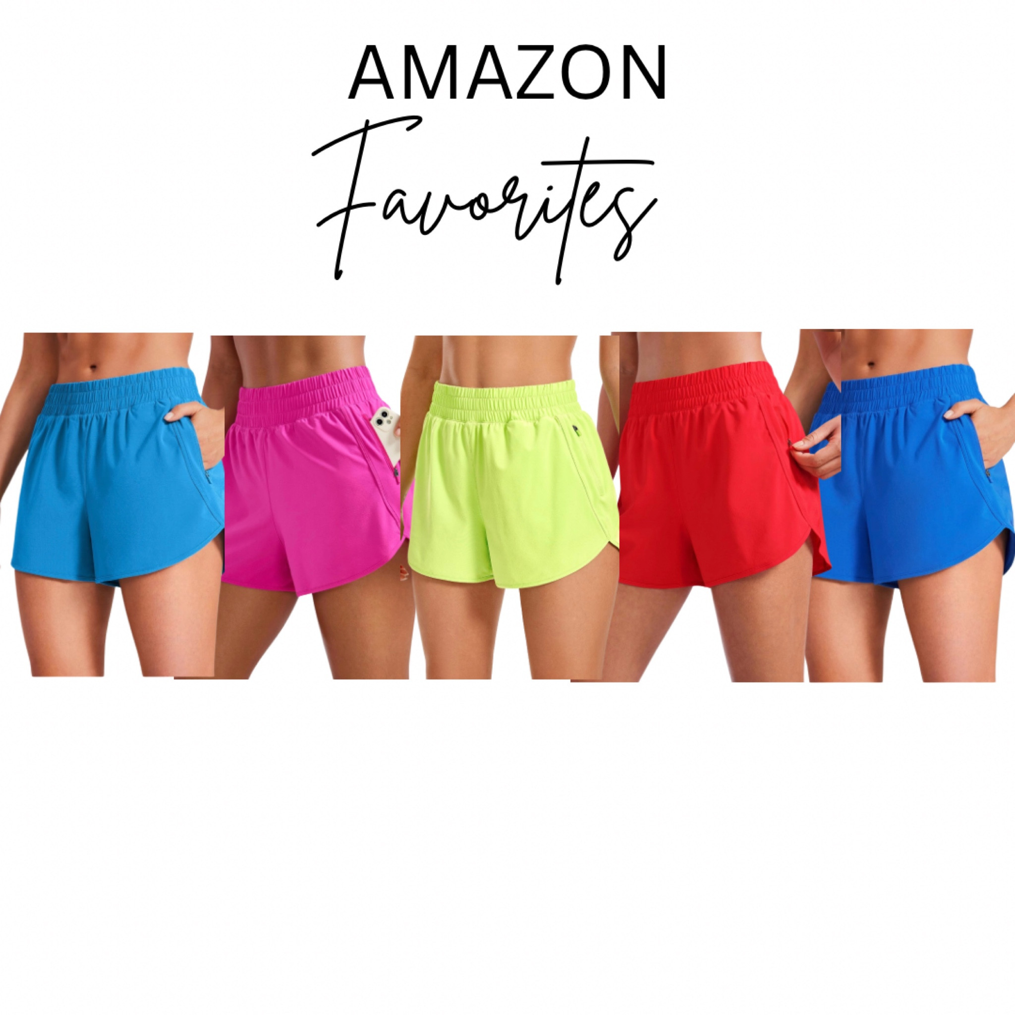 So many fun color options in my favorite shorts from Amazon! They are super comfortable and have built in mesh lining that does not rub! And a zippered pocket!
Athletic, elastic, casual, comfortable, mom, style

#LTKActive #LTKFitness #LTKOver40