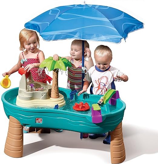 Step2 Splish Splash Seas Water Table | Kids Water Table with Umbrella & 10-Pc Accessory Set | Amazon (US)