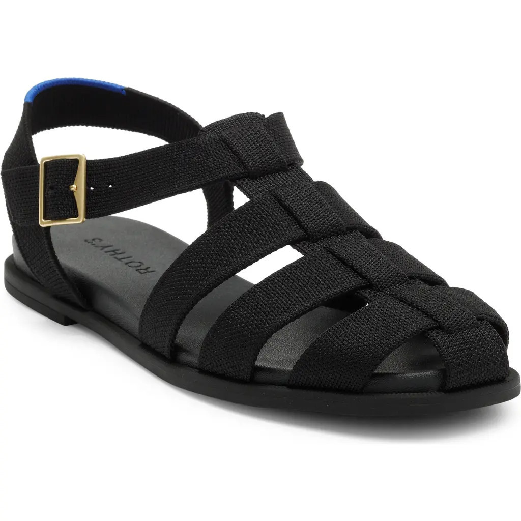 Rothy's The Fisherman Sandal in Black at Nordstrom, Size 11.5 | Nordstrom