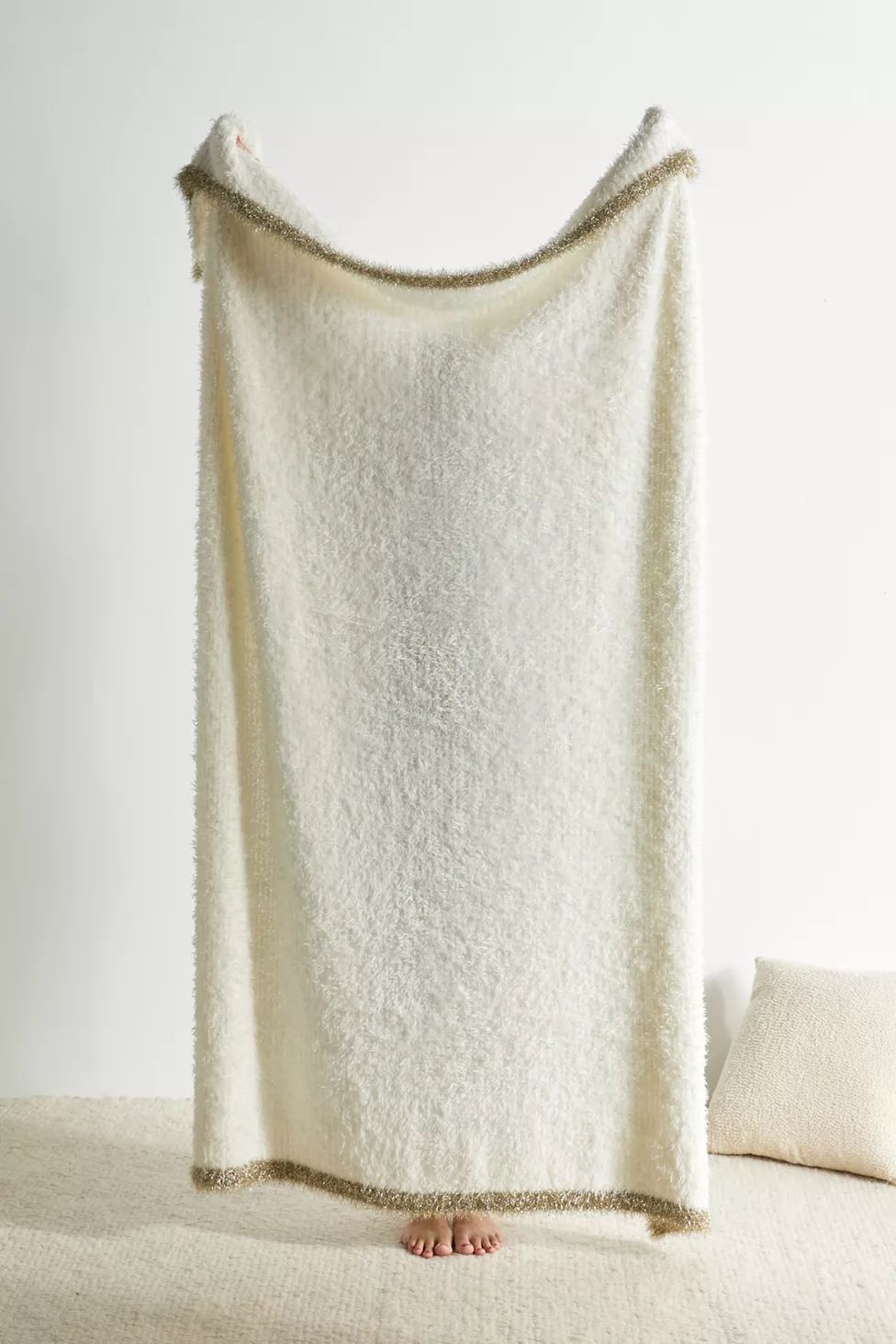 Shaggy Tinsel Throw Blanket | Urban Outfitters (US and RoW)
