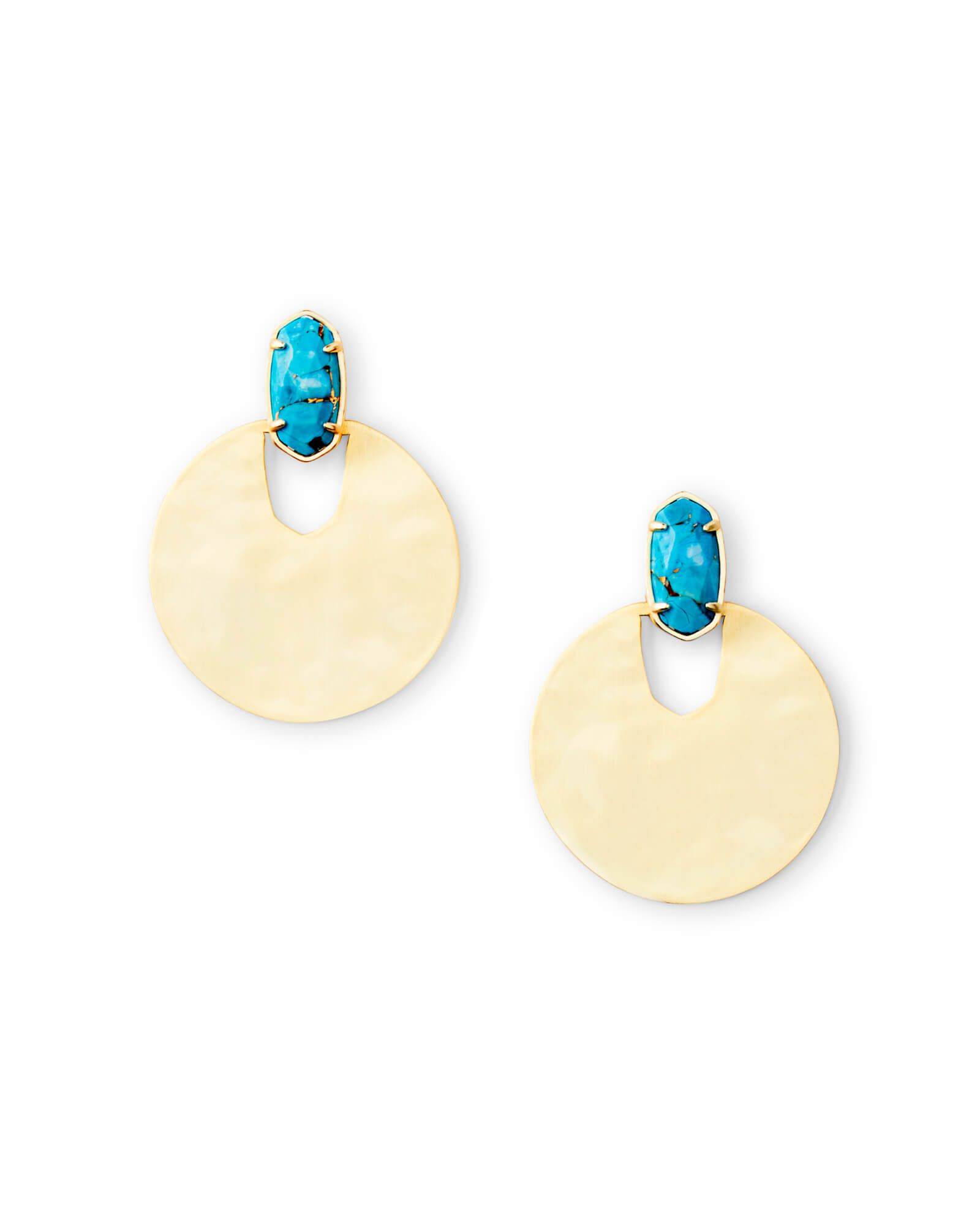 Deena Gold Drop Earrings in Bronze Veined Turquoise Magnesite | Kendra Scott | Kendra Scott