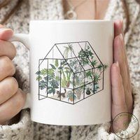 Plant Mug, & Cat Gift, Lover, Lover Mom, Mom Gift For Planter, Lady | Etsy (US)