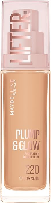 Maybelline Lifter Plump & Glow Foundation, Liquid Foundation with 2% Niacinamide + Hyaluronic Aci... | Amazon (US)
