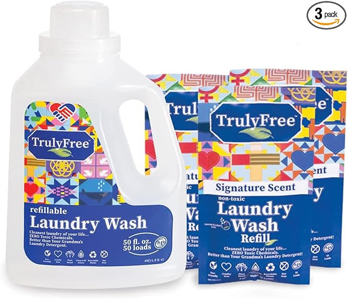 Truly Free Laundry Detergent for Sensitive Skin | Gentle & Safe for Baby Clothes | Plant-Based | ... | Amazon (US)