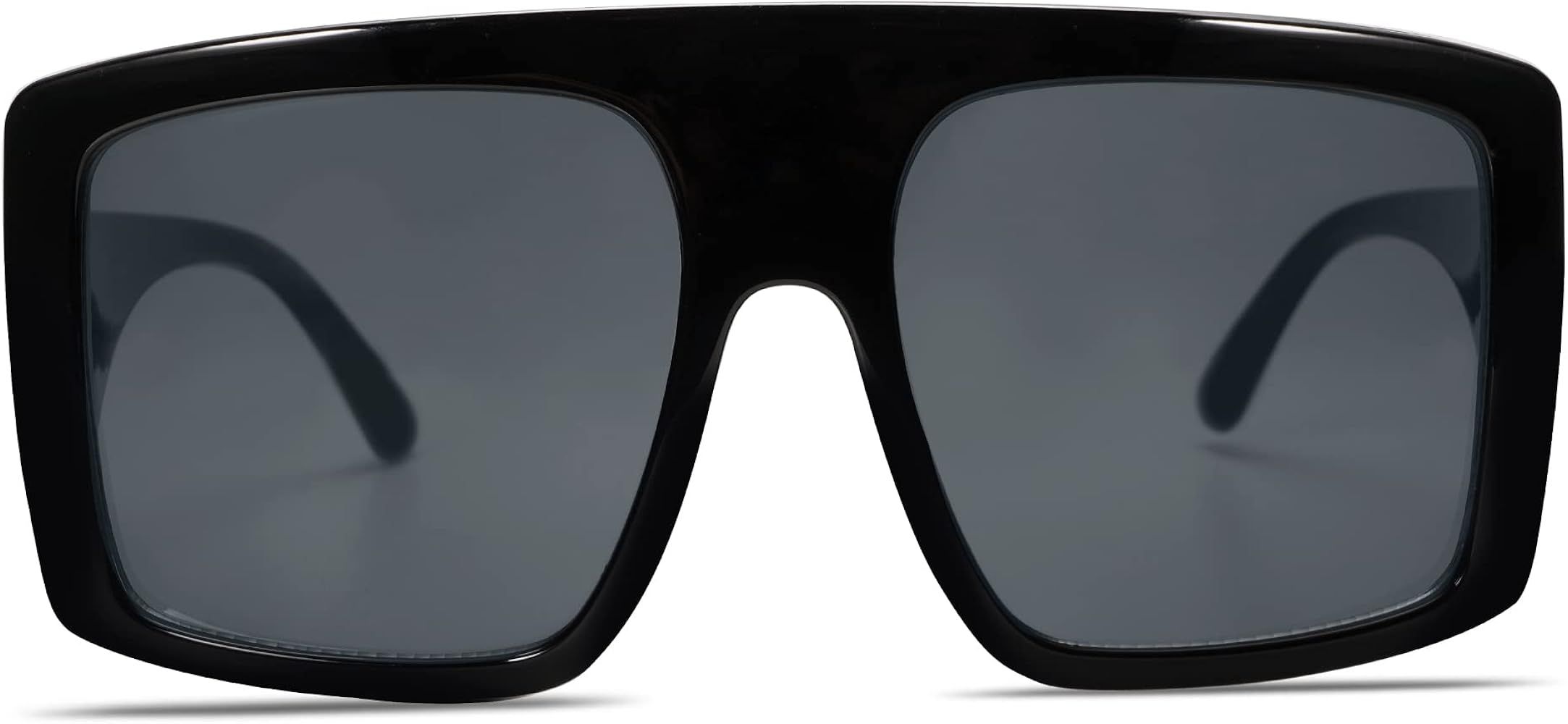 VANLINKER Oversized Square Sunglasses Fashion Flat Top baddie Shades VL9579 | Amazon (US)