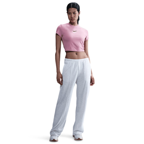 Nike Womens Nike NSW Chill V Day Knit T-Shirt - Womens Elemental Pink Size XS | Foot Locker (US)