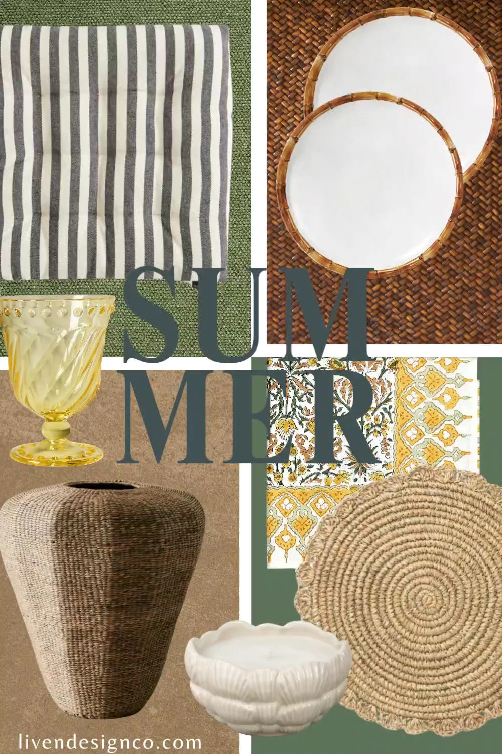 Summer home finds. Outdoor dining. Patio. Melamine plates. Bamboo plates. Outdoor cushion. H&M. Mango. Acrylic glasses. Woven vase

#LTKSeasonal #LTKHome #LTKSaleAlert
