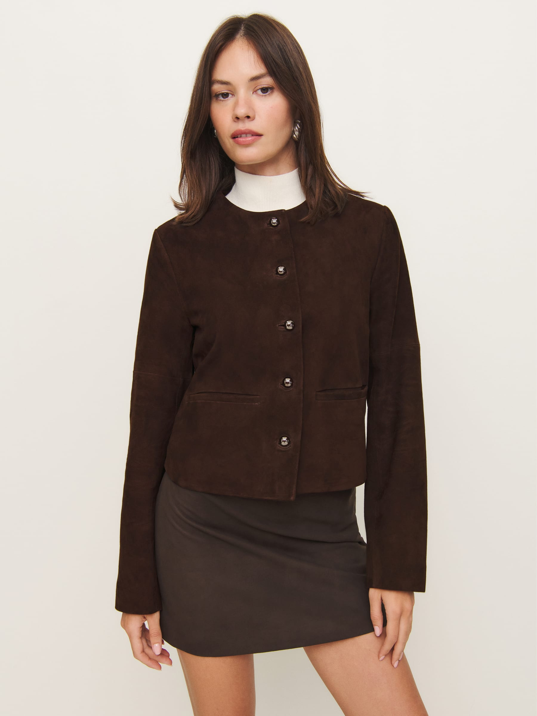 Veda Reed Leather Jacket | Reformation (Global)