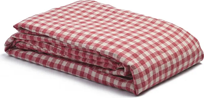 Gingham Linen Duvet Cover | Nordstrom