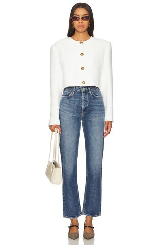 AGOLDE 90s Pinch Waist High Rise Straight Jeans in Essence from Revolve.com | Revolve Clothing (Global)
