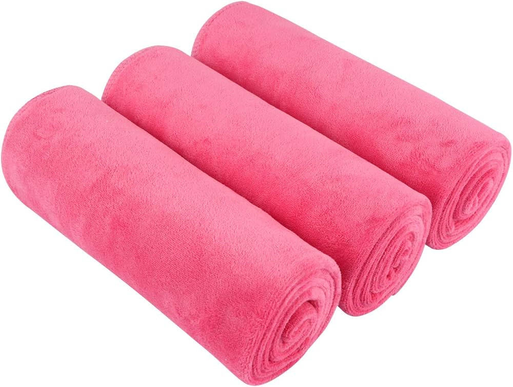 SINLAND Microfiber Gym Towels Sports Fitness Workout Sweat Towel Super Soft and Absorbent 3 Pack ... | Amazon (US)