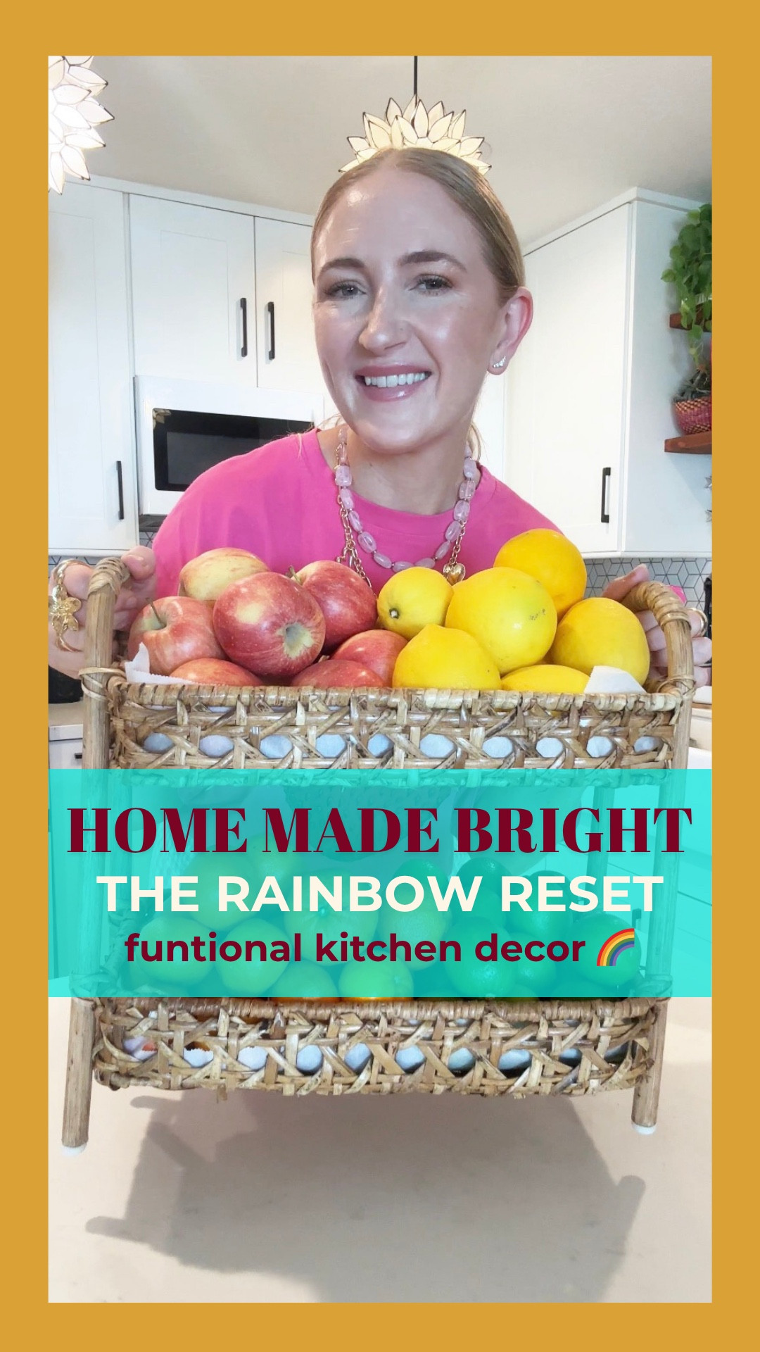 Making Home Bright: The Aesthetic & Functional Fruit Reset! 🌈✨
I am absolutely in love with this tiered fruit basket! It’s the perfect way to add a burst of joy and color to the kitchen while keeping healthy snacks organized and accessible for the whole family. I focused on a "rainbow" styling to make those vibrant fruits really pop against my lighter counters. This is my definition of "functional aesthetics."

Shop this exact tiered basket and some of my other favorite "Bright, Not Beige" kitchen organization piecs here ⬇️

#LTKhome #MakingHomeBright #KitchenOrganization #HomeAesthetic #FunctionalDecor

Colorful kitchen organization ideas, tiered fruit basket styling, aesthetic home hacks for families, making home bright interior decor, vibrant kitchen accessories, functional home decor tips, organizing healthy snacks for kids, rainbow kitchen aesthetic, best tiered counter storage, cheerful home inspiration, color-blocked kitchen styling

#LTKfoodie #LTKKids #LTKHome