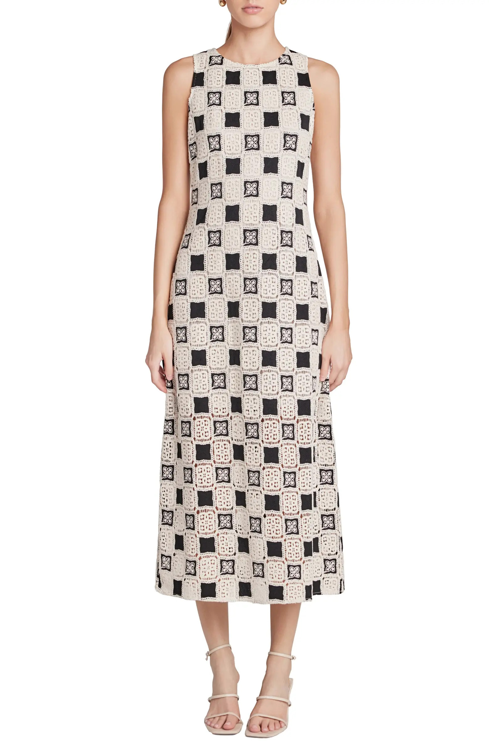 Crochet Patchwork Sleeveless Maxi Dress | Nordstrom